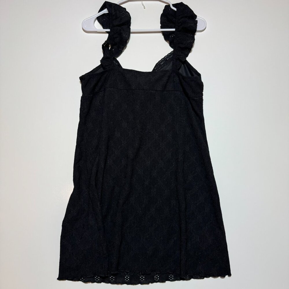 Women's Ruffle Sleeve Eyelet Mini A-Line Dress - Wild Fable Size XL - Picture 7 of 7